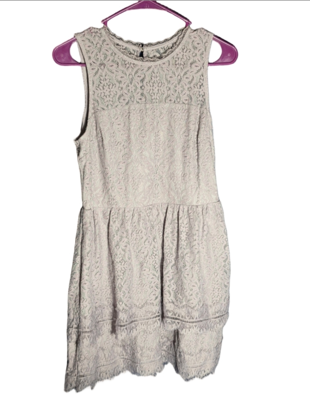 Women's Xhilaration medium Lavender Lace Mini Dress cottagecore wedding y2k